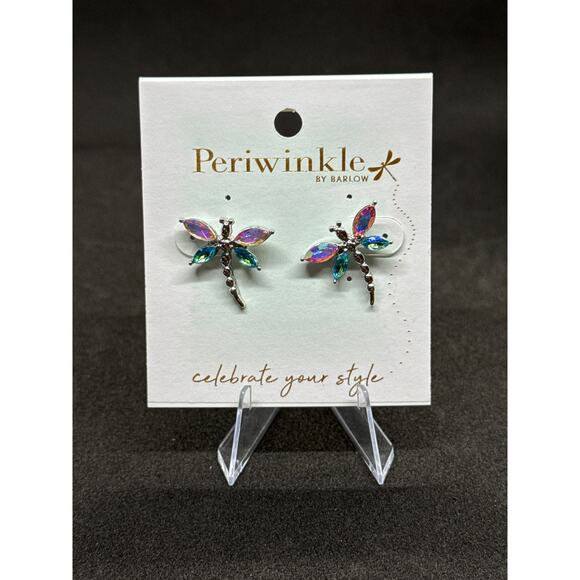 Periwinkle by Barlow jewelry SET - Necklace, Earrings, Anklet - Silver NWT - Picture 2 of 7